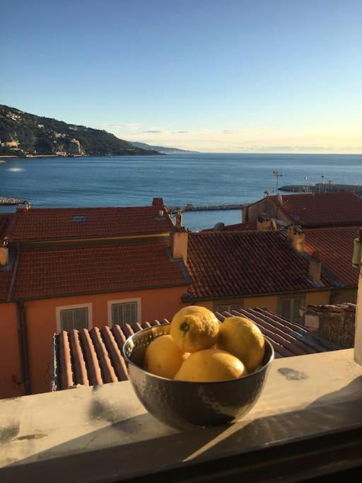 Duplex Vue Mer 50M De La Plage Des Sablettes Menton Luaran gambar