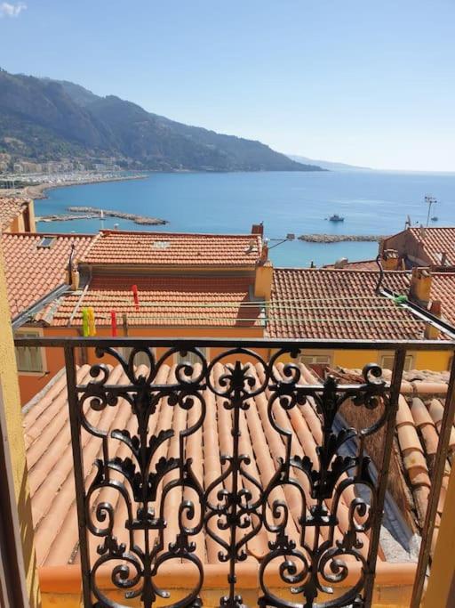 Duplex Vue Mer 50M De La Plage Des Sablettes Menton Luaran gambar