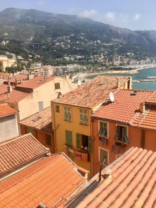 Duplex Vue Mer 50M De La Plage Des Sablettes Menton Luaran gambar